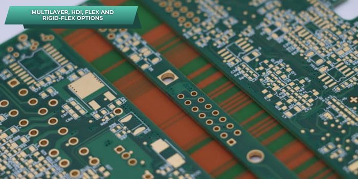 Multilayer, HDI, Flex and Rigid-Flex Options